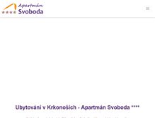 Tablet Screenshot of apartmansvoboda.com